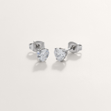 Love Heart Cubic Zirconia Hypoallergenic Earrings
