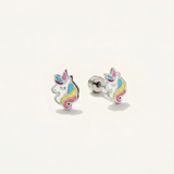 Magical Unicorn Flat Back Earrings