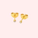 Mini CZ Stud Hypoallergenic Earrings