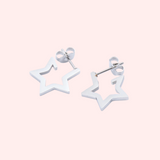 Star Stud Huggies Hypoallergenic Earrings