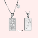 Zodiac Tarot Card Necklace