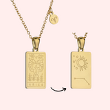 Zodiac Tarot Card Necklace
