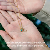 A-Z Letter Necklace Gold