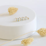 Square Clear Cubic Zirconia Hypoallergenic Earrings