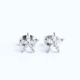 5 Marquise CZ Petal Flower Hypoallergenic Earrings