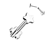 Single Titanium Star Cartilage Hypoallergenic Stud