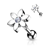 Single Flower Cartilage Hypoallergenic Stud