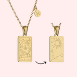 Zodiac Tarot Card Necklace