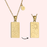 Zodiac Tarot Card Necklace