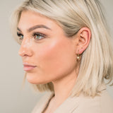 Heart Huggie Hypoallergenic Hoop Earrings