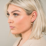 Heart Huggie Hypoallergenic Hoop Earrings