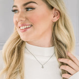 Opal Bezel Set Hypoallergenic Necklace - October