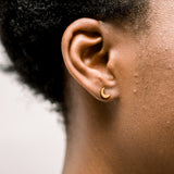 Half Moon Cresent Stud Hypoallergenic Earrings