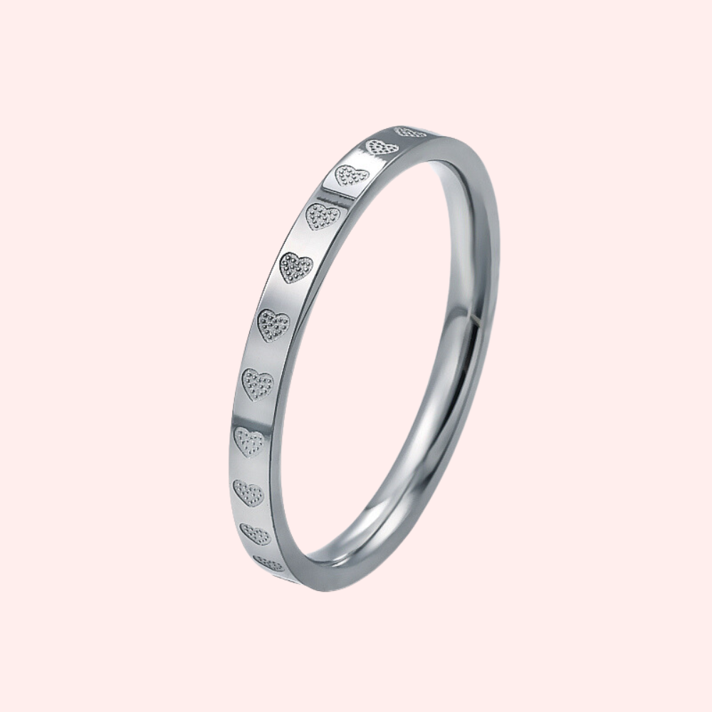 Customizable Antioxidant Heart Ring
