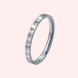 Textured Heart Hypoallergenic Ring