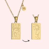 Zodiac Tarot Card Necklace
