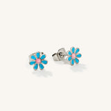 Colourful Flower Hypoallergenic Earrings