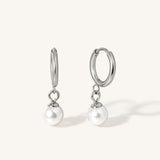 Pearl Huggie Hypoallergenic Earrings