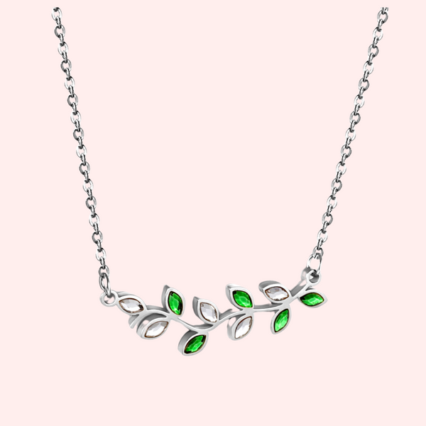 Olive CZ Hypoallergenic Necklace