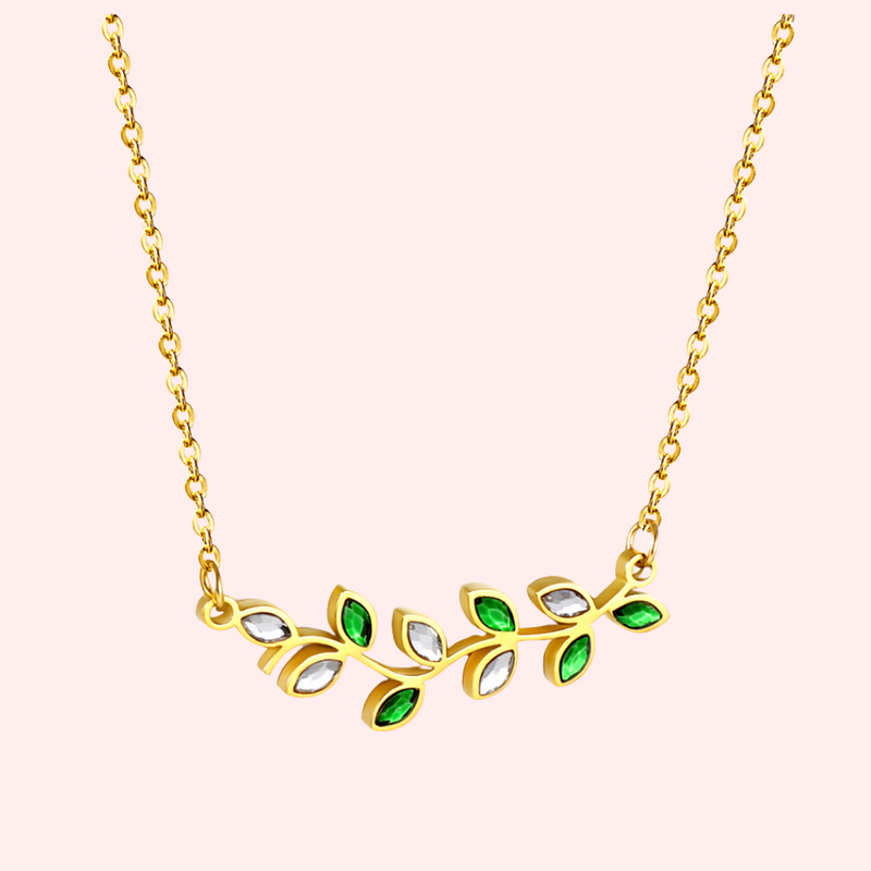 Olive CZ Hypoallergenic Necklace