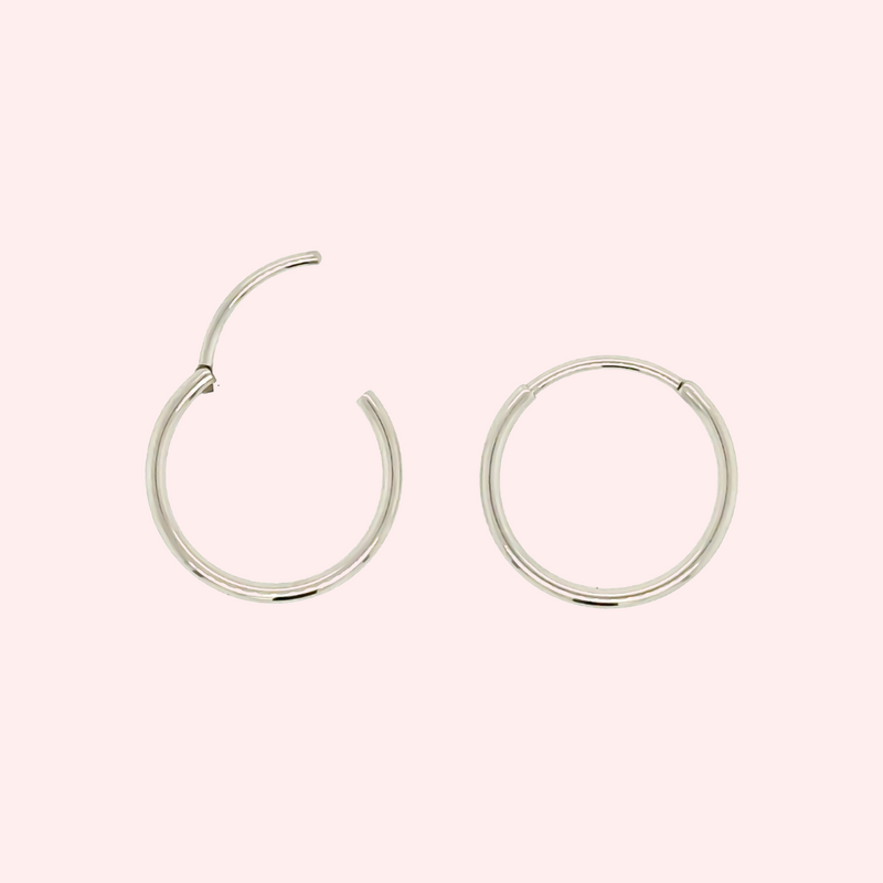 MILACOLATO G23 Titanium Hoop Earrings Implant Grade Hypollergenic Small  Huggie Hoop Earrings Hinged Sleeper Cartilage Earrings for Women Men Gold  8mm - Yahoo Shopping