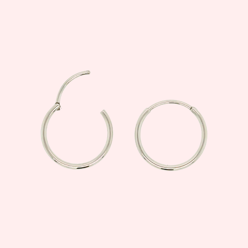 Implant grade 2025 titanium hoop earrings