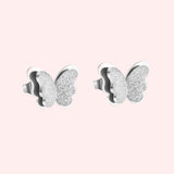 Shimmer Butterfly Hypoallergenic Earrings