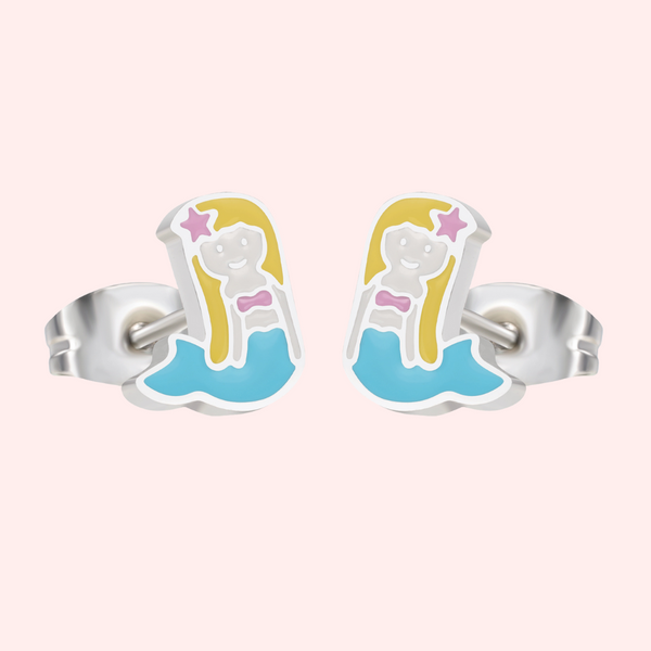 Mermaid Stud Hypoallergenic Earrings