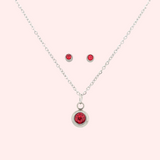 Kids Colourful Hypoallergenic Necklace and Earring Set
