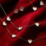Bead Trim Heart Bracelet