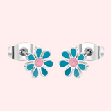Colourful Flower Hypoallergenic Earrings