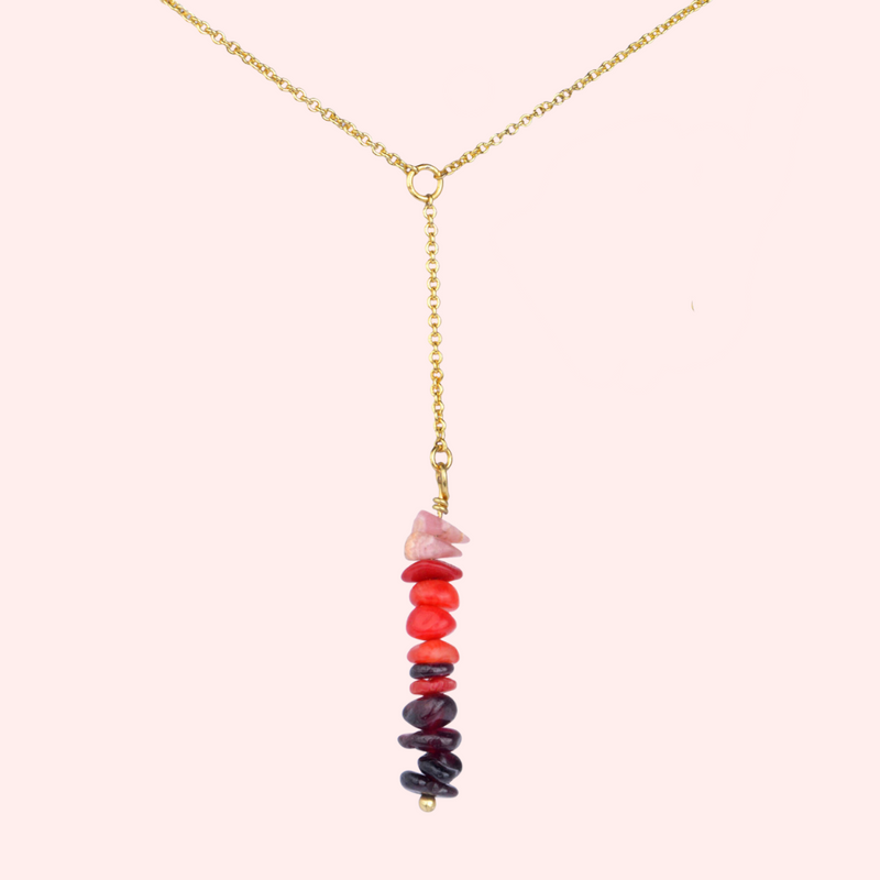 Root Chakra Power Stone Necklace