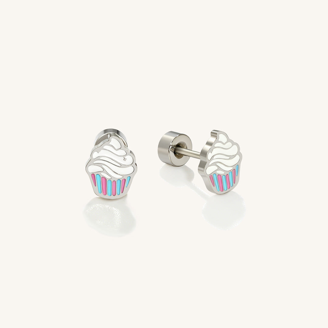 Cupcake Flat Back Earrings