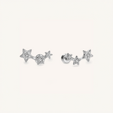 Celestial Trio Flat Back Earrings
