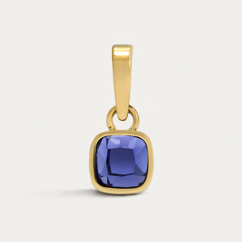 Cushion Birthstone Charm