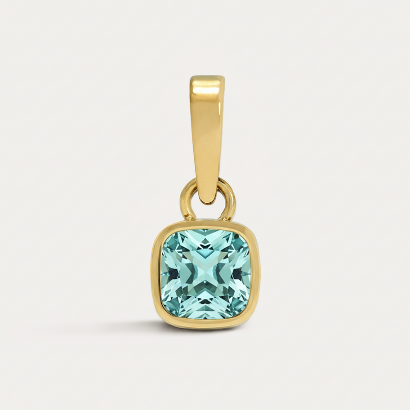 Cushion Birthstone Charm