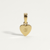 Heart Initial Charm