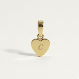 Heart Initial Charm