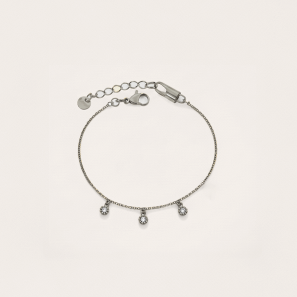 Rope Trim Cubic Zirconia Bracelet