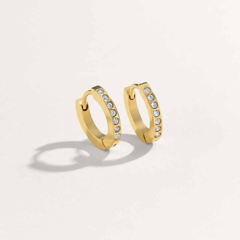 Mini CZ Hypoallergenic Huggie