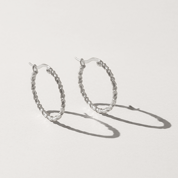Twisted Hoop Earrings