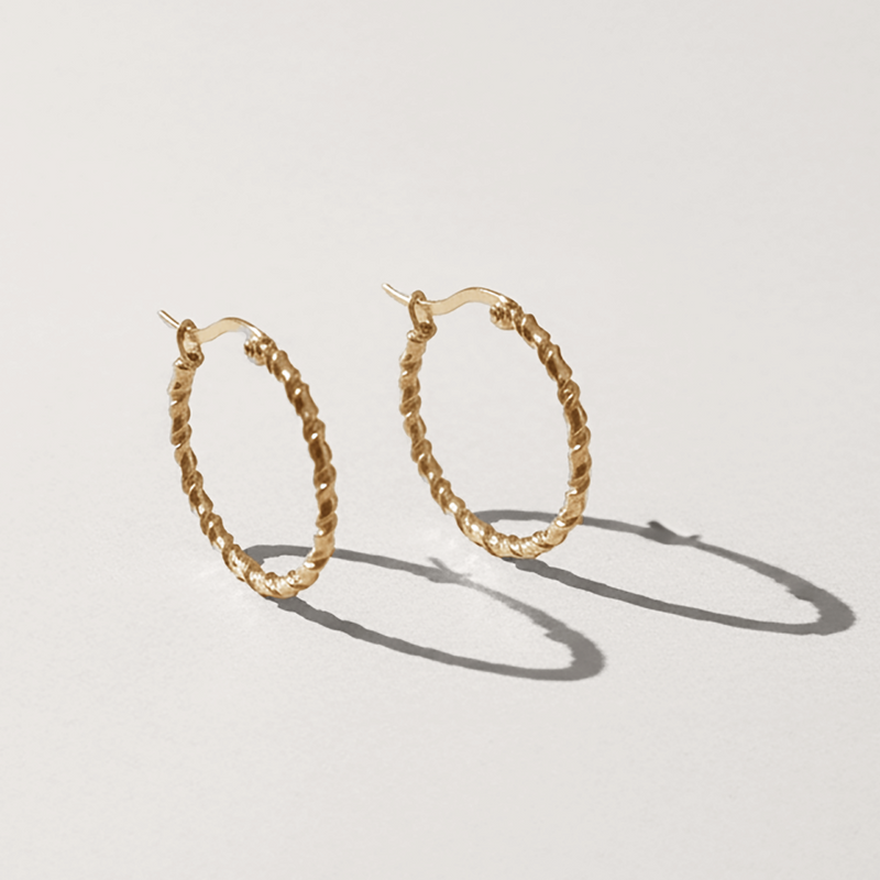 Twisted Hoop Earrings