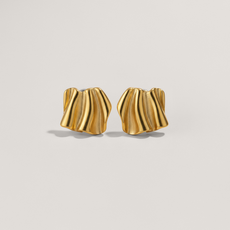 Ripple Stud Earrings