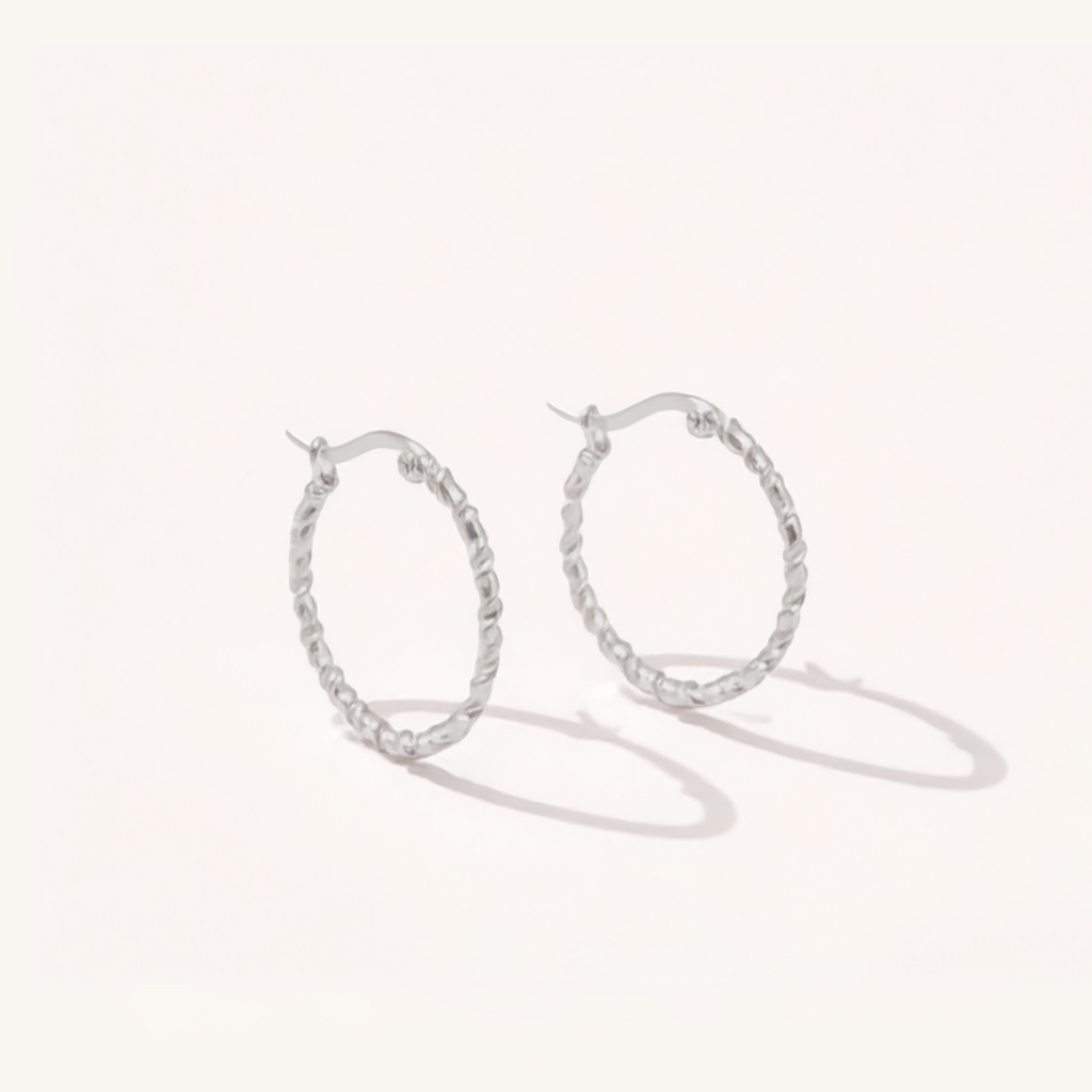 Twisted Hoop Earrings