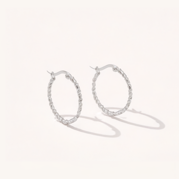 Twisted Hoop Earrings
