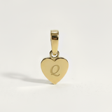 Heart Initial Charm