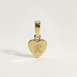 Heart Initial Charm