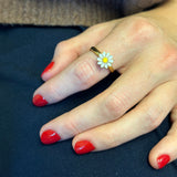 Colourful Daisy Fidget Ring