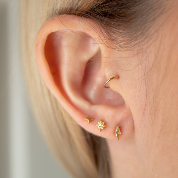 North Star Hypoallergenic Stud Earrings
