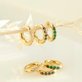 Chunky CZ Hypoallergenic Hoop